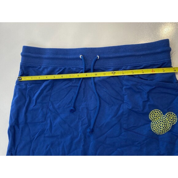 Disney Parks Mickey Mouse Blue Skirt Size L Front Pockets - Picture 8 of 9